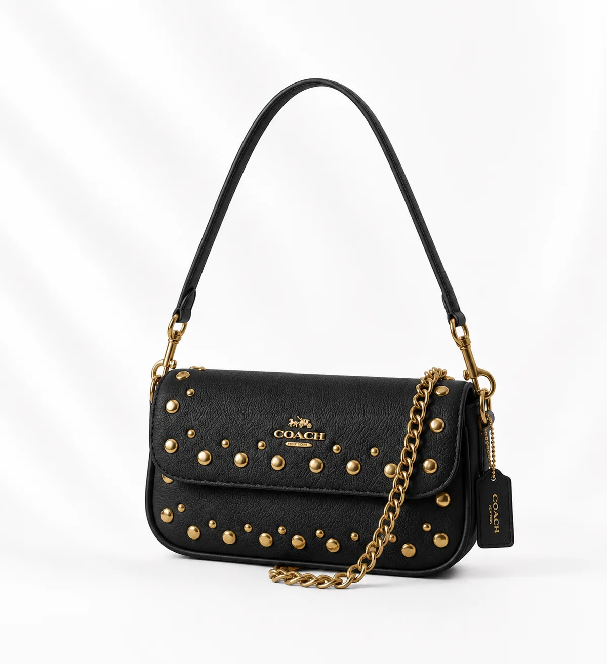 Coach Studded Flap Crossbody
