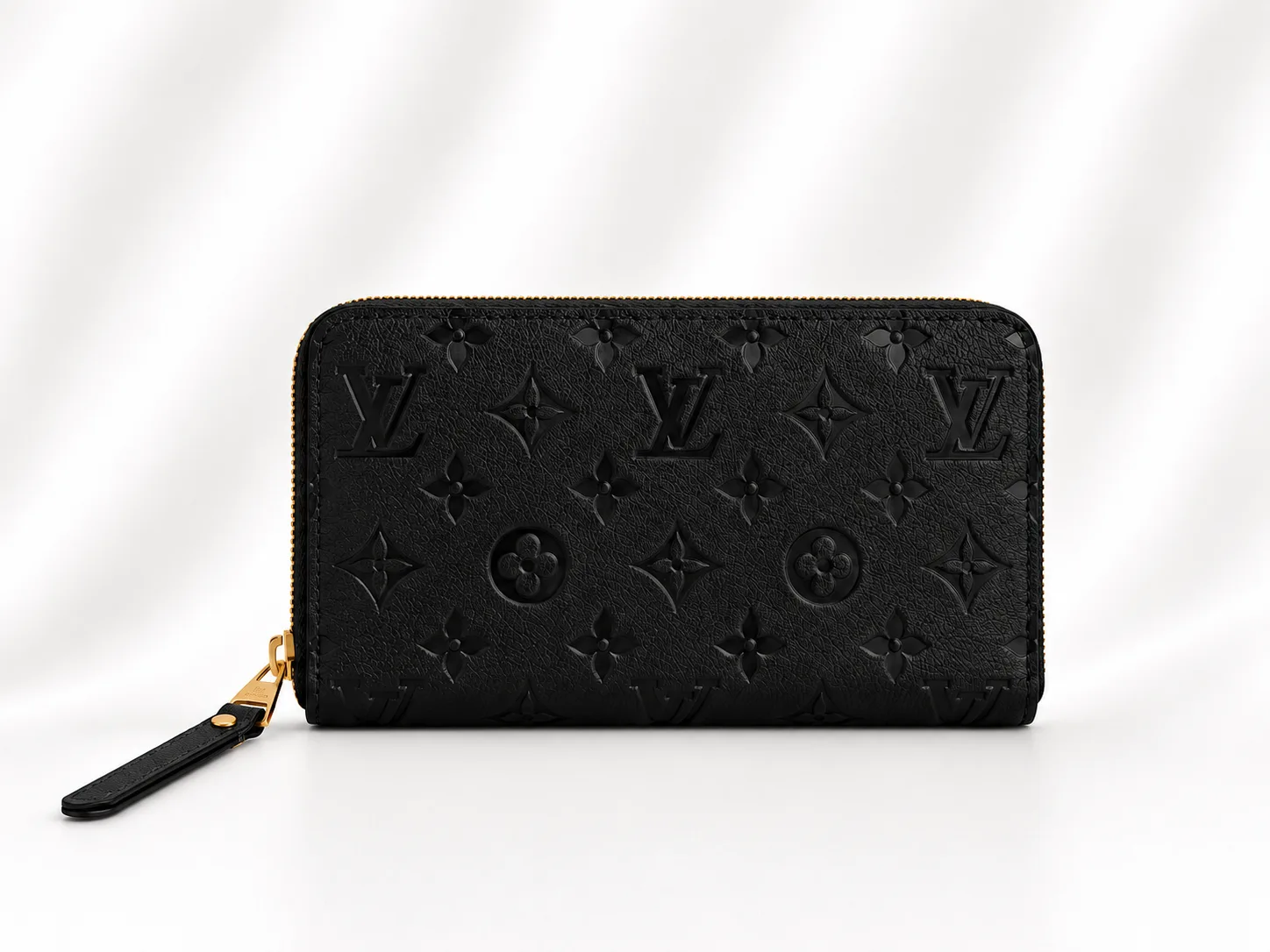 Louis Vuitton Zippy Wallet, Monogram Empreinte leather in Black (Noir)