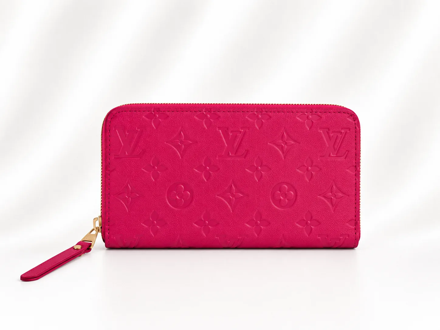 Louis Vuitton Zippy Wallet, Monogram Empreinte leather in Fuchsia/Rose
