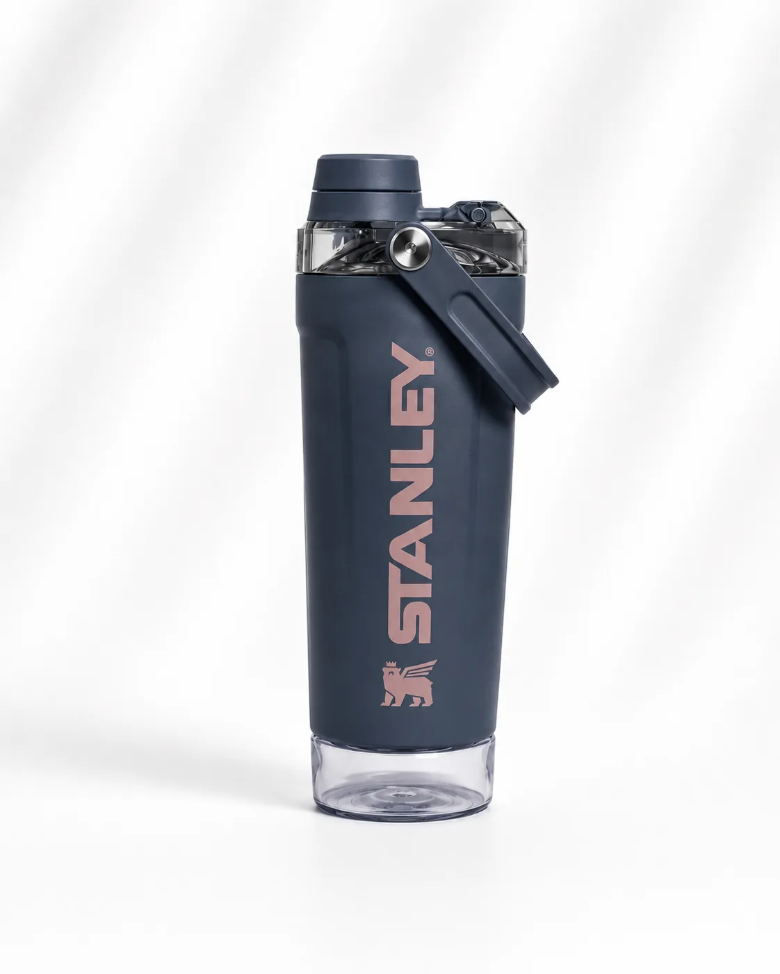 Stanley Vitalize Shaker Bottle 20 oz in Navy (rose gold logo)