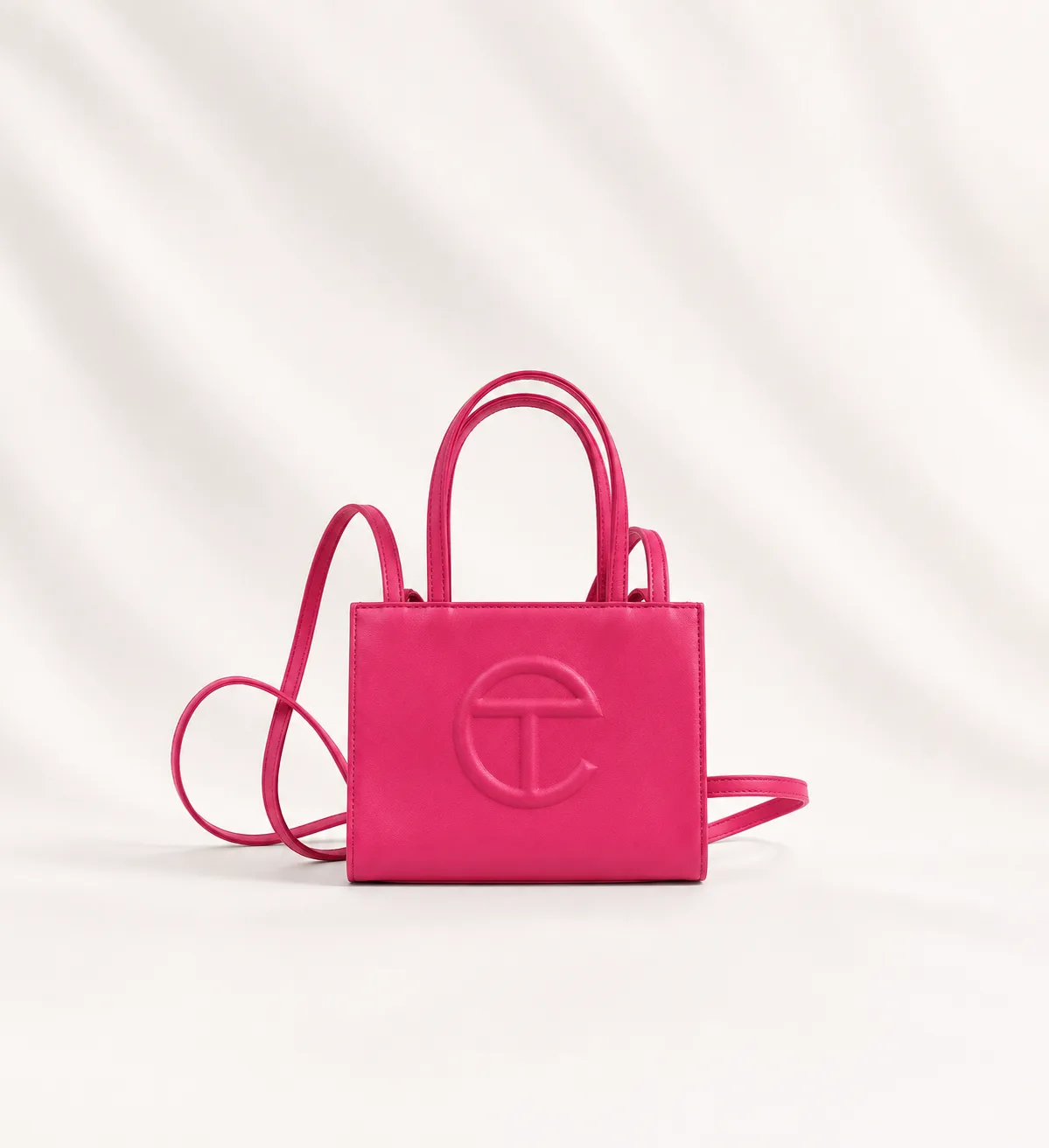 Telfar Small Shopping Bag in Azalea (hot pink)